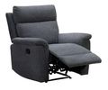 Detroit Manual Recliner Armchair - Grey Fabric