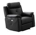 Milano Anthracite Leather Electric Recliner Armchair