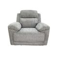 Owen Electric Recliner Armchair - Grey Fabric