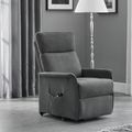 Helena Grey Fabric Recliner Armchair