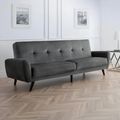 Monza Sofa - 3 Seater - Grey Fabric