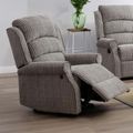 Windsor Recliner Armchair - Latte Fabric