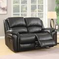 Farnham 2 Seater Recliner Sofa - Black Leather