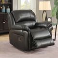 Farnham Recliner Armchair - Black Leather