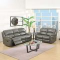 Farnham Recliner Sofa Suite - 3+2 - Grey Leather