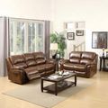 Farnham Recliner Sofa Suite - 3+2 - Tan Leather