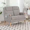 Lisbon 2 Seater Sofa - Latte Fabric