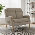 Lisbon 2 Seater Sofa - Taupe Fabric