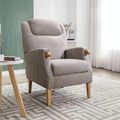Lisbon Fireside Armchair - Taupe Fabric