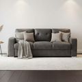 Hampton 3 Seater Sofa  Dark Grey Fabric