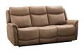 Arizona Electric Recliner Sofa - Caramel Fabric - 3 Seater
