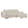 Azzuro Universal Corner Sofa Bed - Cream - Storage