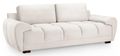 Azzuro Sofa - Cream Velvet Fabric - 3 Seater