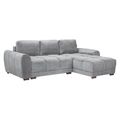 Azzuro Universal Corner Sofa Bed - Grey - Storage