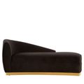 Batix Chaise - Left Arm - Black - Fabric