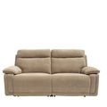 Cadenza Camel Fabric 3 Seater Electric Recliner Sofa