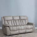 Dylan Sandstone Fabric 3 Seater Electric Recliner Sofa
