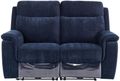 Havana Blue Fabric 2 Seater Electric Recliner Sofa
