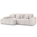 Jacob Corner Sofa - Cream Fabric - RHF