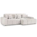 Jacob Corner Sofa - Black Fabric - RHF