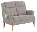 Lisbon Latte Fabric 2 Seater Sofa