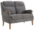 Lisbon Steel Blue Fabric 2 Seater Sofa