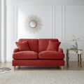Manhattan Apricot Fabric 2 Seater Sofa