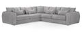 Mirabel Large Corner Sofa - Grey Fabric