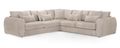 Mirabel Large Corner Sofa - Mocha Fabric
