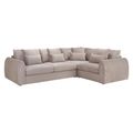 Mirabel Corner Sofa - Mocha Fabric - LHF