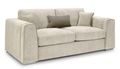 Naples Sofa - Beige Fabric - 3 Seater