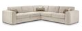 Naples Large Corner Sofa - Beige Fabric