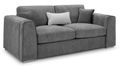 Naples Sofa - Grey Fabric - 3 Seater