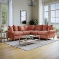 Narva Coral Fabric 2 Corner 2 Sofa