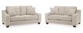 Nebraska Sofa Set - Beige Fabric - 3+2 Seater
