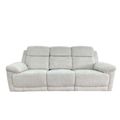 Owen Electric Recliner Sofa - Cream Fabric - 3 Seater