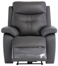 Sophia Charcoal Leather Electric Recliner Armchair