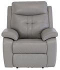 Sophia Grey Leather Electric Recliner Armchair