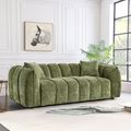 Venice Sofa - Green Fabric - 3 Seater