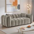 Venice Sofa - Mocha Fabric - 3 Seater