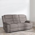 Windsor Brown Fabric 3 Seater Recliner Sofa