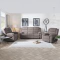 Windsor Brown Fabric Recliner Sofa Set