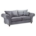 Windsor Sofa - Fullback - Grey - 3 Seater