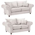 Windsor Sofa Set - Fullback - Stone - 3+2 Seater