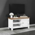 Lundy TV Unit - 90cm - White Painted