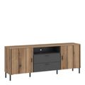 Arundel Oak Effect 2 Drawer Medium TV Unit