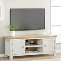 Hayley TV Unit - 2 Door - Oak and White