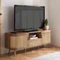 Noah TV Unit - 150cm - Oak and Rattan