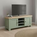 Salcombe TV Unit - 2 Door - Sage Oak