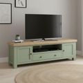 Salcombe TV Unit - Storage Large - Sage Oak